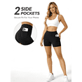 thumbnail image 4 of Women's 6 Pack Biker Shorts with 2 Pockets, High Waisted Butt Lift Workout Yoga Running Gym Shorts,Black,Brown,Green,Blue,Pink, 4 of 10