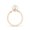 thumbnail image 2 of ANGARA Freshwater Cultured Pearl Solitaire Bypass Ring in 14K Rose Gold for Women | June Birthstone, Birthday, Anniversary, Jewelry Gift for Women | Pearl Ring, 2 of 10