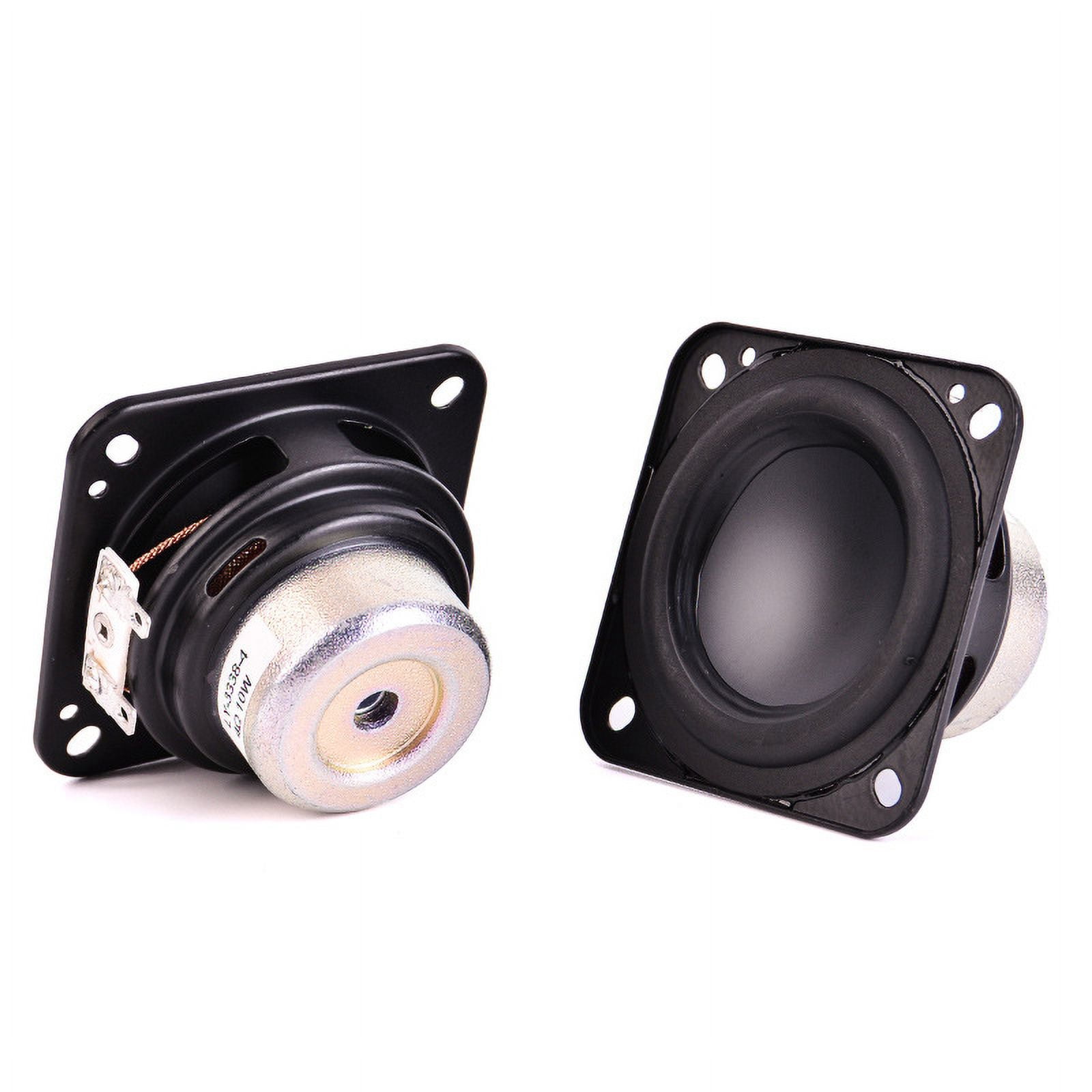 Altavoces 3 Pulgadas 4 Ohmios 5W - Pack De 2, Cono Blanco, Imán Externo, Ideales Para Proyectos