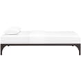 thumbnail image 3 of Platform Bed Frame, Twin Size, Brown, Metal, Bedroom, Modern Contemporary HB35080, 3 of 5