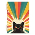thumbnail image 7 of FORMRS 1-Subject Spiral Notebook 8" x 5" College Ruled 60 Refillable Sheet A5 Hard Cover, 2 Pack, Colorful Black Cat, 7 of 7