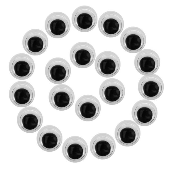 MERRYHAPY 400Pcs White Plastic Craft Eyes for Crafts, Doll Making, Scrapbooking, and Art Projects