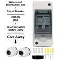 thumbnail image 3 of DC Miniature Circuit Breaker, Easy Installation 7-5 AWG Cable Long Lasting AC 90-400V Solar Disconnect Switch  for Solar Power Systems, 3 of 7