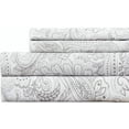 thumbnail image 1 of EnvioHome 100% Cotton Bed Sheets, 3 Piece - Cool & Crisp Cotton Percale Twin Bed Sheets - Paisley Grey, 1 of 8