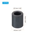 thumbnail image 2 of Unique Bargains Ferrite Toroid Core, Toroid Core 0.5' ODx0.3' IDx0.6' H, Black 10 Pack, 2 of 5