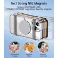 thumbnail image 5 of Magnetic Glitter Case Designed for iPhone 13 Pro Max Case with Full Camera Protection and Strongest Magnetism, Soft TPU Plating Luxury Sparkly Shockproof Slim Case for Women Girls - Silver, 5 of 12
