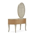 thumbnail image 6 of Michael Amini Villa Cherie Vanity Set with Mirror & Chair - Caramel, 6 of 15