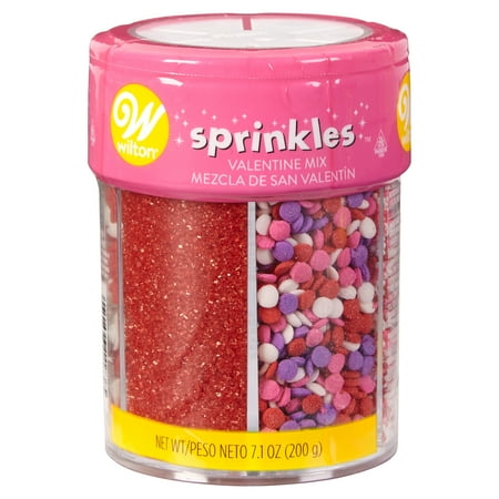 Wilton Valentine's Day Sprinkle Mix, 6-Cell - 7.1 oz.