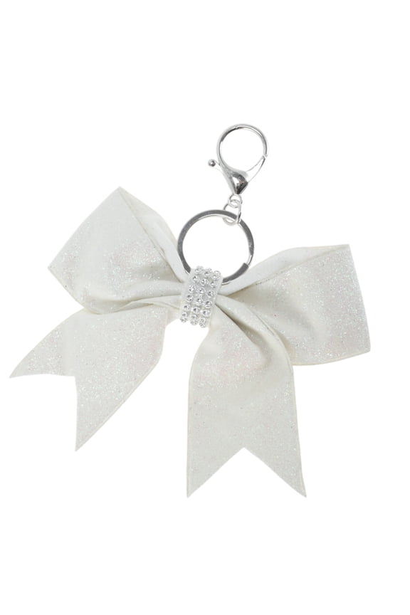 1 Pc Fashion Leather Bow Handbag Charm Bag Accessories White