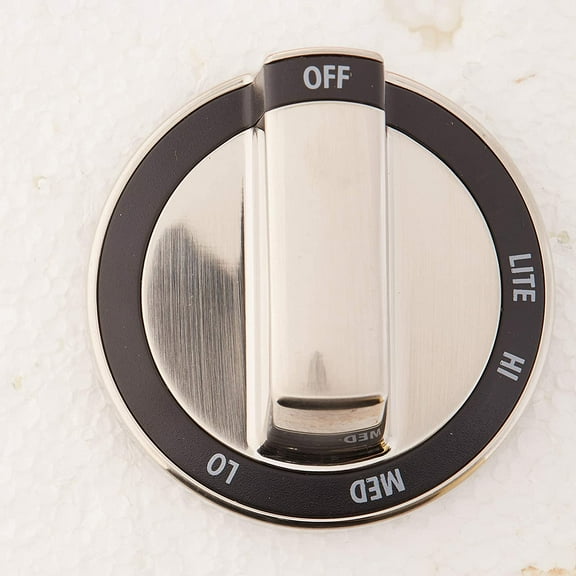 Whirlpool Genuine OEM WPW10180180 Range Control Knob (Stainless)