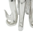 thumbnail image 6 of 11" x 17" Silver Porcelain Ceramic Tall Octopus Sculpture with Long Tentacles, by DecMode, 6 of 10