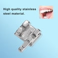 thumbnail image 2 of Soportes de ortodoncia dental, 10 paquetes de dientes dentales de metal, alambres de metal, soportes de metal para dientes altamente versátiles, 2 of 8