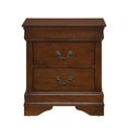 thumbnail image 6 of GZXS Classic Cherry Wood Nightstand with 2 Drawers for Bedroom Living Room, 6 of 8