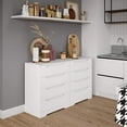 thumbnail image 7 of Homfa 4 Drawer Dresser, Modern Wood Chest of Drawers with Cutout Handles, White Tall Dresser for Bedroom Hallway Living Room, 7 of 7