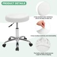 thumbnail image 2 of Uxcell 1-Pack Fundas Redondas para Taburetes de Bar, para Cojín de Taburete Lavable de 12-14 Pulgadas con Bandas Elásticas [Blanco], 2 of 7