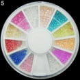thumbnail image 1 of Colorful Shiny Nail Art Decoration Wheel Colorful Star DIY Manicure Accessory, 1 of 8