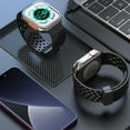 thumbnail image 4 of Sport Band Compatible with Apple Watch Band 42mm 44mm 45mm 49mm for Women Men,Magnetic Silicone Breathable Wristband Replacement Strap for iWatch Ultra 2 SE Series 9 8 7 6 5 4 3 2 1,Cream, 4 of 7