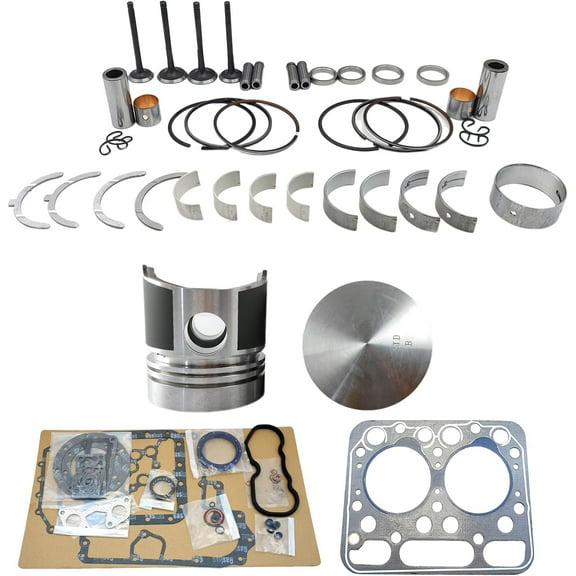 Z751 Engine Overhaul Rebuild Kit (No cylinder liner) for Kubota Z751 Engine L1501 L1500 L175 L185 L3202 L225 Tractor Piston Diameter 76mm