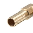 thumbnail image 6 of Uxcell 10mm Barbed x G1/2 Female Thread Brass Hose Barb Fitting Elbow, 6 of 6