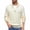 White, variant on Men's Half Zip Knit Sweater with High Neck, Ribbed Long Sleeve Pullover