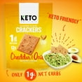 thumbnail image 3 of Crackers low carb AIF4&nbsp;crackers (Cheddar and Onion) friendly crackers almost zero carb no sugar (3 Pack) almond flour crackers healthy absolutely gluten free crackers paleo friendly, 3 of 3