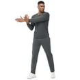 thumbnail image 7 of NEIKU Men's Winter Warm Fleece Jogging Pants Water Resistant With 3 Zipper Pockets Athletic Gym Workout Sweatpants Irongray XL, 7 of 7