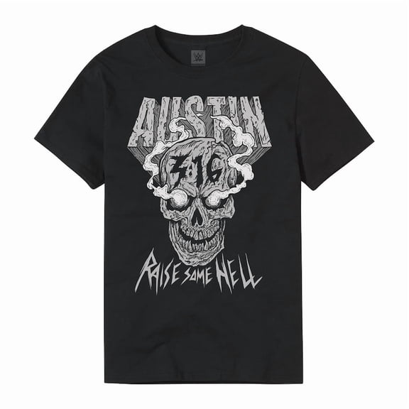 T-shirt noir "Stone Cold" Steve Austin Raise Some Hell pour homme