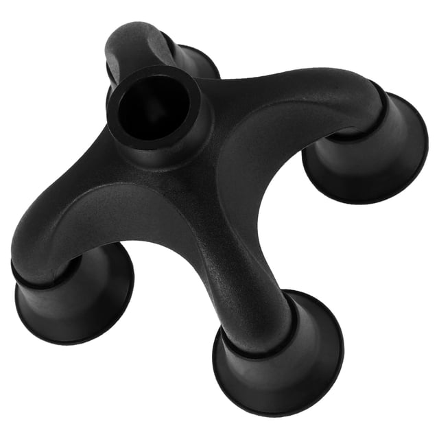 WHAMVOX NonSlip Quad Cane Tip for Enhanced Stability and Comfort in Daily Use Black PA Nylon Size Options