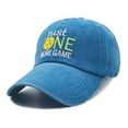 thumbnail image 2 of Embroidered Pickleball Hat for Men Women, Pickle Ball Gifts, Adjustable Washed Baseball Cap, 2 of 6