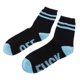 thumbnail image 3 of Calcetines de algodón con estampado de letras para mujer y hombre Azul, 3 of 9