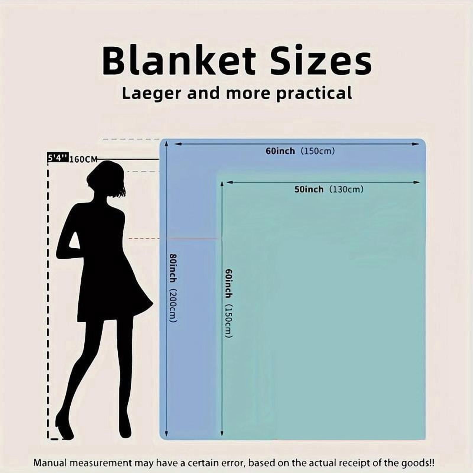 HELLOYOUNG Dog Pattern Blanket Flannel Throw, Super Soft Warm Cozy Air Conditioner Blanket for Home Office Travel Nap, Plush Lightweight Decorative Bed Couch Blanket