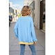 thumbnail image 2 of Camisetas de Larga para Mujer Azul M, 2 of 8
