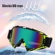 thumbnail image 5 of Gafas de esquí para adultos | Lente antiniebla panorámica, protección UV, compatible con casco | Resistente al viento, resistente a arañazos, negro 18x25cm | Correa ajustable, visibilidad mejorada, 5 of 6