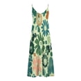 thumbnail image 3 of Vestidos de Verano de las Mujeres sin Mangas Estampados Colgantes, Estilo Casual Suelto para las Vacaciones, la Fiesta Y el Uso Diario de Primavera, 3 of 5