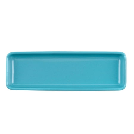 

NUOLUX Long Sushi Plate Home Restaurant Dish Ceramics Snack Tableware Food Serving Dish Tray (Blue)