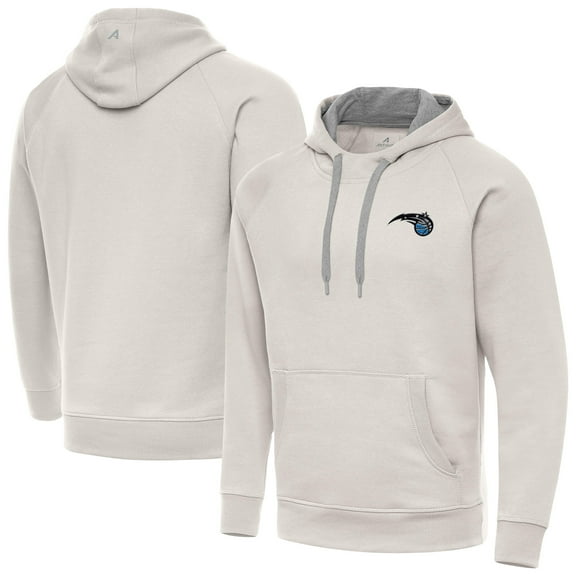 Men's Antigua Cream Orlando Magic Victory Pullover Hoodie