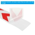 thumbnail image 4 of Uxcell Reflective Tape, 4" x 16 FT Arrow Waterproof Adhesive Safety Tape, White Red, 4 of 6