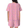 thumbnail image 4 of Womens Pajama Sets With Pocket, Donut (2) Lounge Sets Short Sleeve Sleepwear PJ Sets for Women, 4 of 6