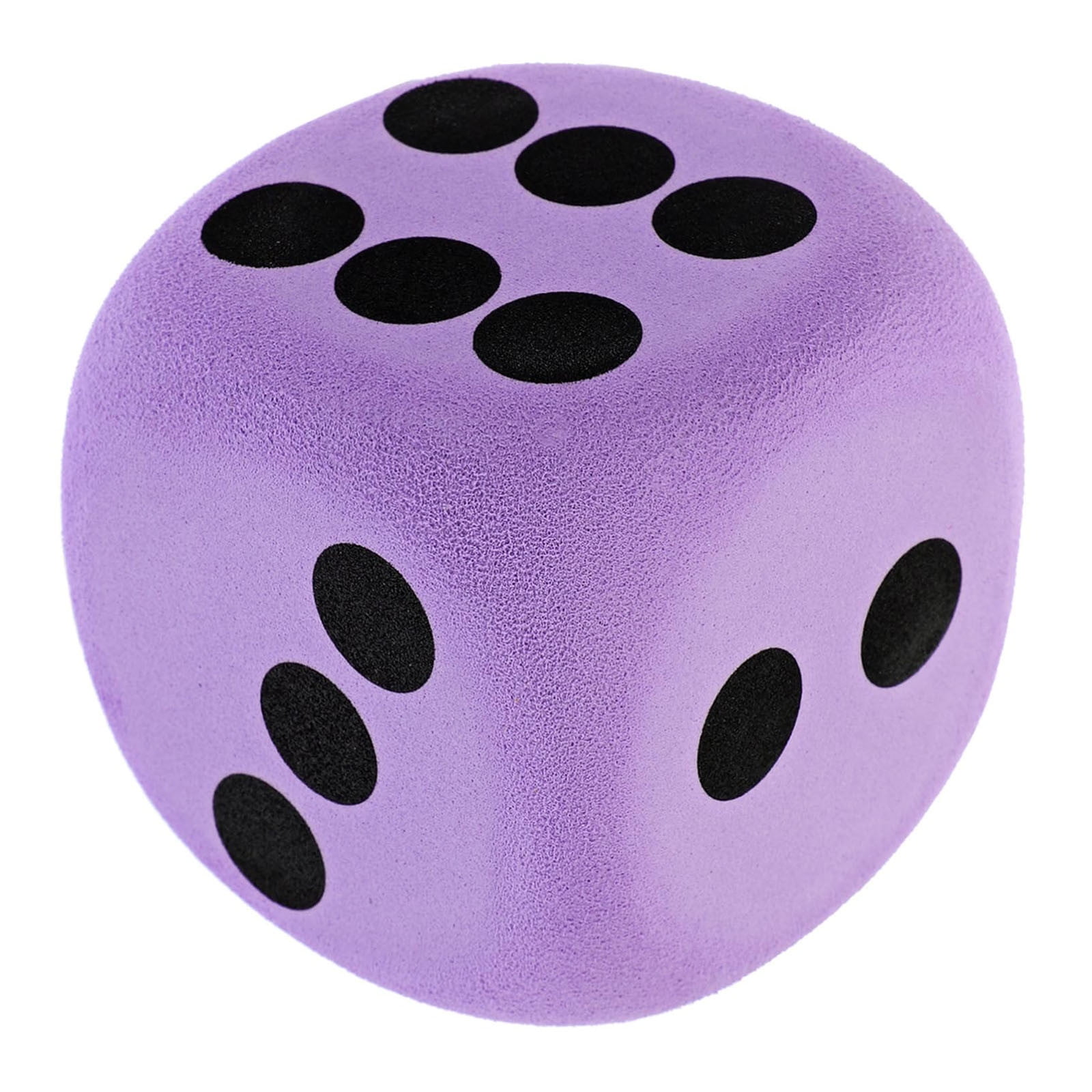 Gqtwoy Big Foam Dice for Games, Soft EVA Foam Dice for Table Games, EVA Dice for Party Props, Educational Dice for Board Games, Purple Dice