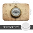 thumbnail image 2 of Honeii Magnetic Old Compass On World Map Pattern Door Mat, Welcome Door Mats Outdoor Indoor, Stain and Fade Resistant, Non-Slip Entry Matfor Bedroom, Bathroom, Kitchen, 2 of 7