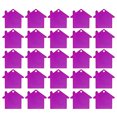 thumbnail image 1 of Unique Bargains House Shape Blank Tags Metal Stamping Tag Blank Dog ID Tags, Purple Engraving Tags, 25 Pack, 1 of 7