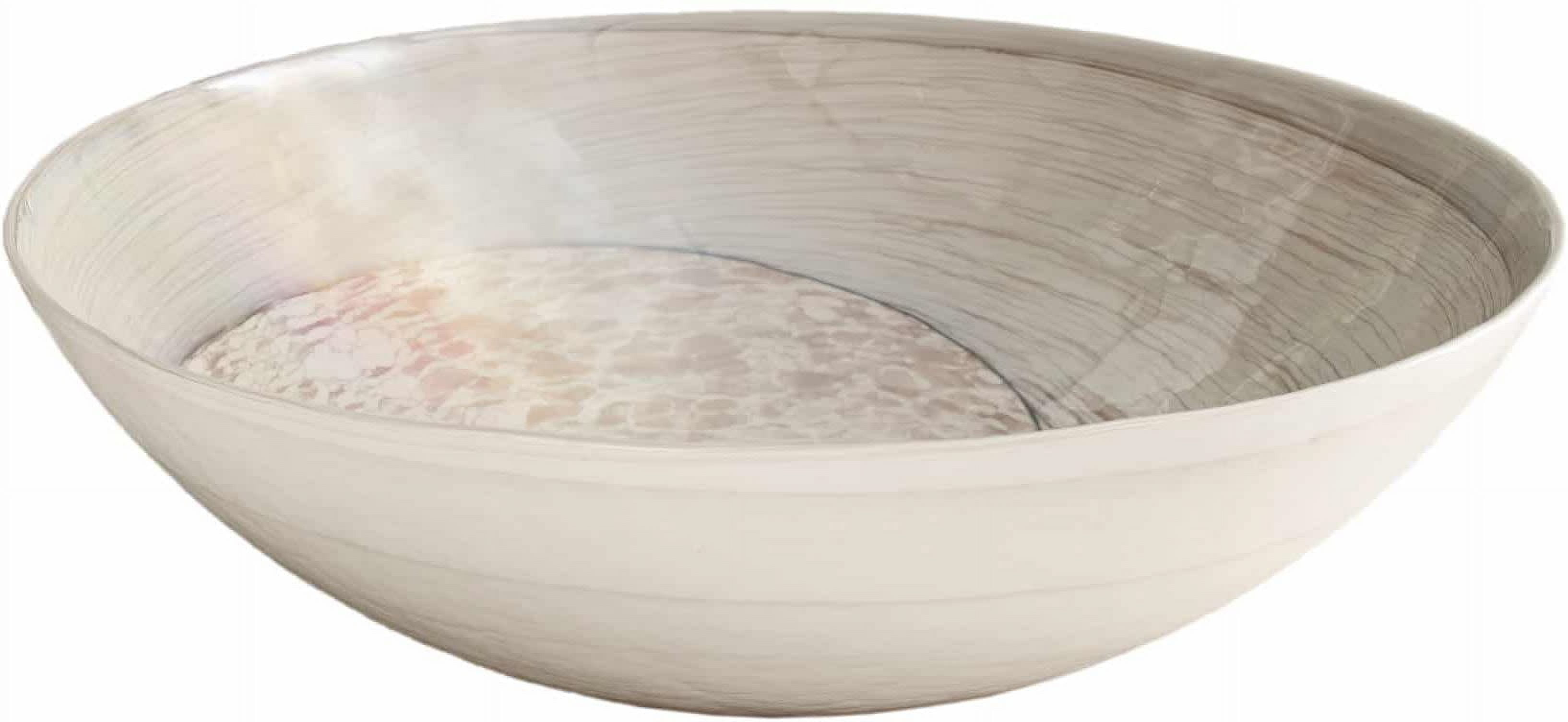 Native Trails Verona Handmade Murano Glass Bathroom Sink - 16.25x16.25x4.5 Bianco 16.25x16.25x4.5
