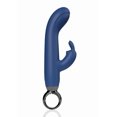 thumbnail image 1 of Screaming O PrimO Rabbit Vibromasseur Rechargeable en Silicone Point G, Bleu Marine, 1 of 4