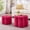Rose Pink, variant on S-HOME Set of 2 Ottoman with Storage,Flower Shape Petal Ottoman,Upholstered Velvet Storage Ottoman Bench