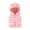Pink, variant on Kids Bear Ear Hooded Puffer Vest Boys Girls Sleeveless Quilted Warm Gilet Full Zip Lightweight Padded Vest for Toddlers Fall Winter School Daily Outdoor Wear(5-6 Years,Brown)