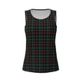 thumbnail image 4 of Gaeub Buffalo Plaid Dark Green Women's Workout Tank Tops Lightweight Sleeveless Shirts for Women for Athletic Running Tennis Yoga - Large, 4 of 9