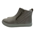 thumbnail image 4 of Steve Madden Girl's Quilted Panels  JFAN High-Top Side Zip Sneaker (Pink, 1), 4 of 7