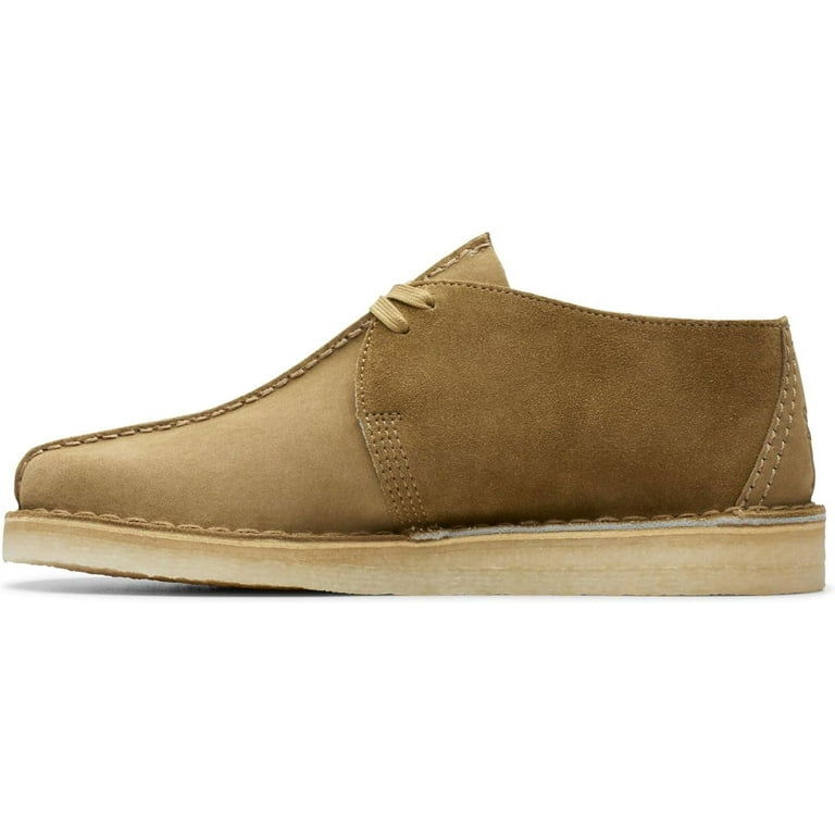 Clarks desert trek hi cola leather on sale