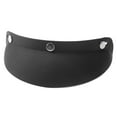 thumbnail image 1 of Casco de motocicleta Uninersal Retro casco visera UV, 25mm x 8mm negro, 1 of 7