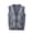 Gray, variant on WREESH Fashion Vest Sleeveless Cardigan Men's Wool Blended V-Neck Knitted Cardigan Cardigan Sweater Colorblock Casual All-Match Sleeveless Sweater Navy
